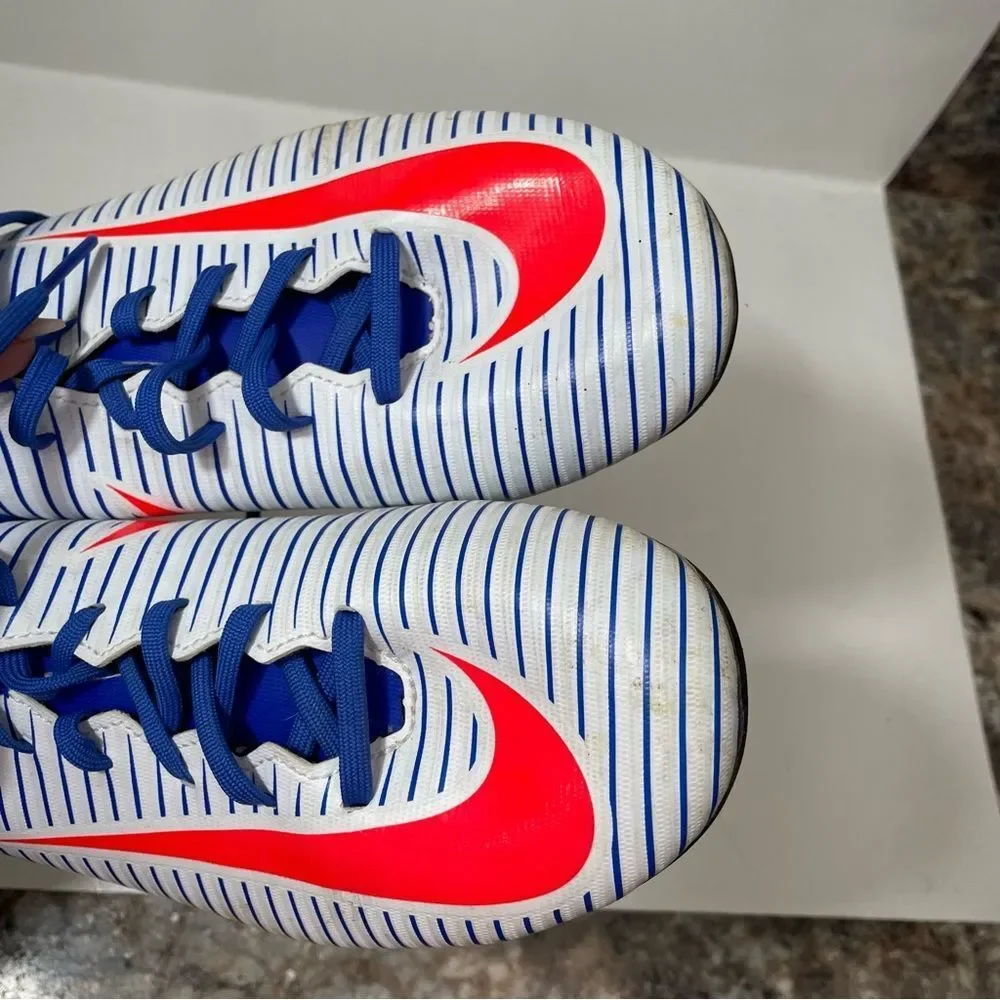 Nike Mercurial Blue & Red Soccer Cleats